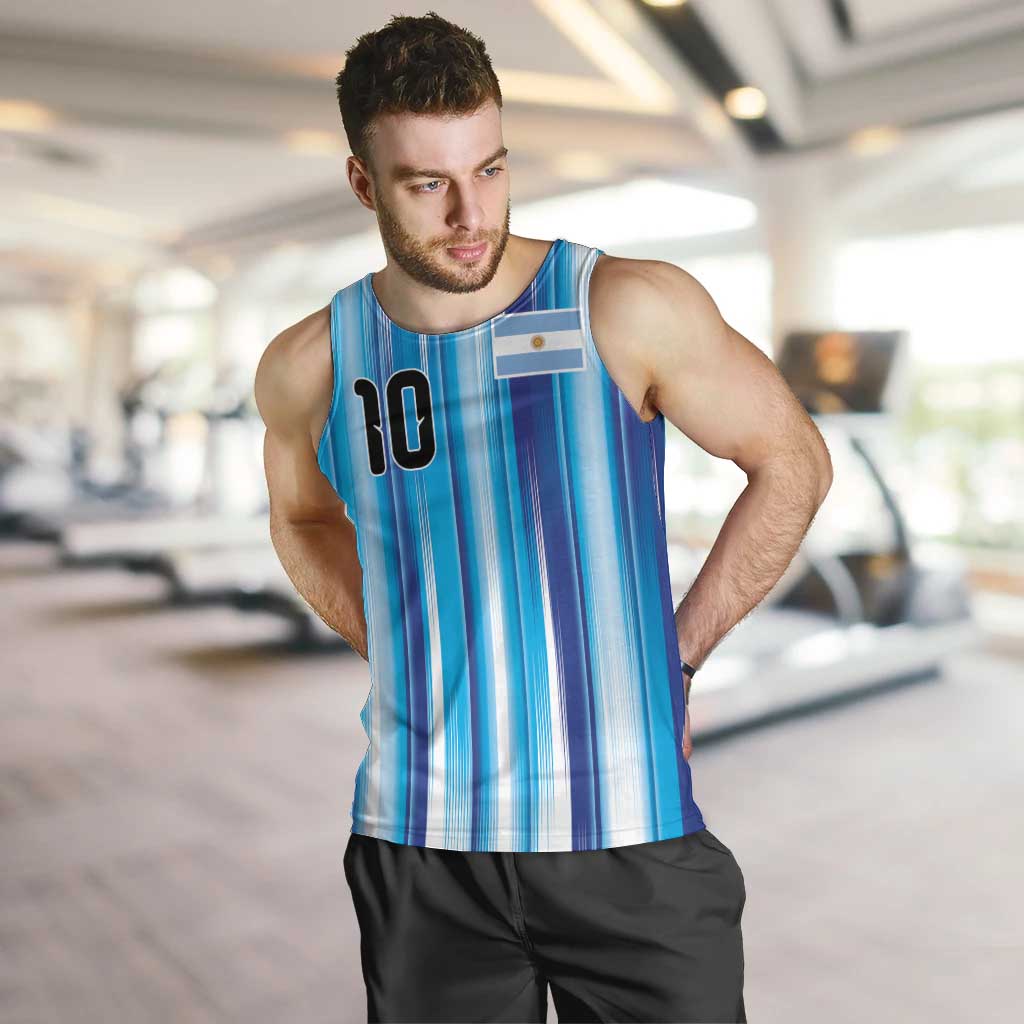 Custom Argentina Football Men Tank Top La Albiceleste 2026 - Wonder Print Shop