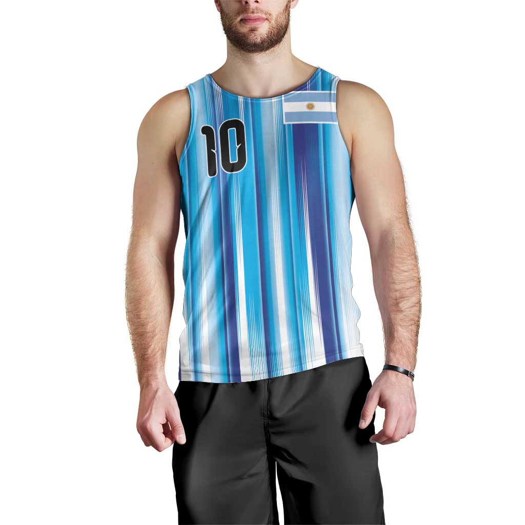 Custom Argentina Football Men Tank Top La Albiceleste 2026 - Wonder Print Shop