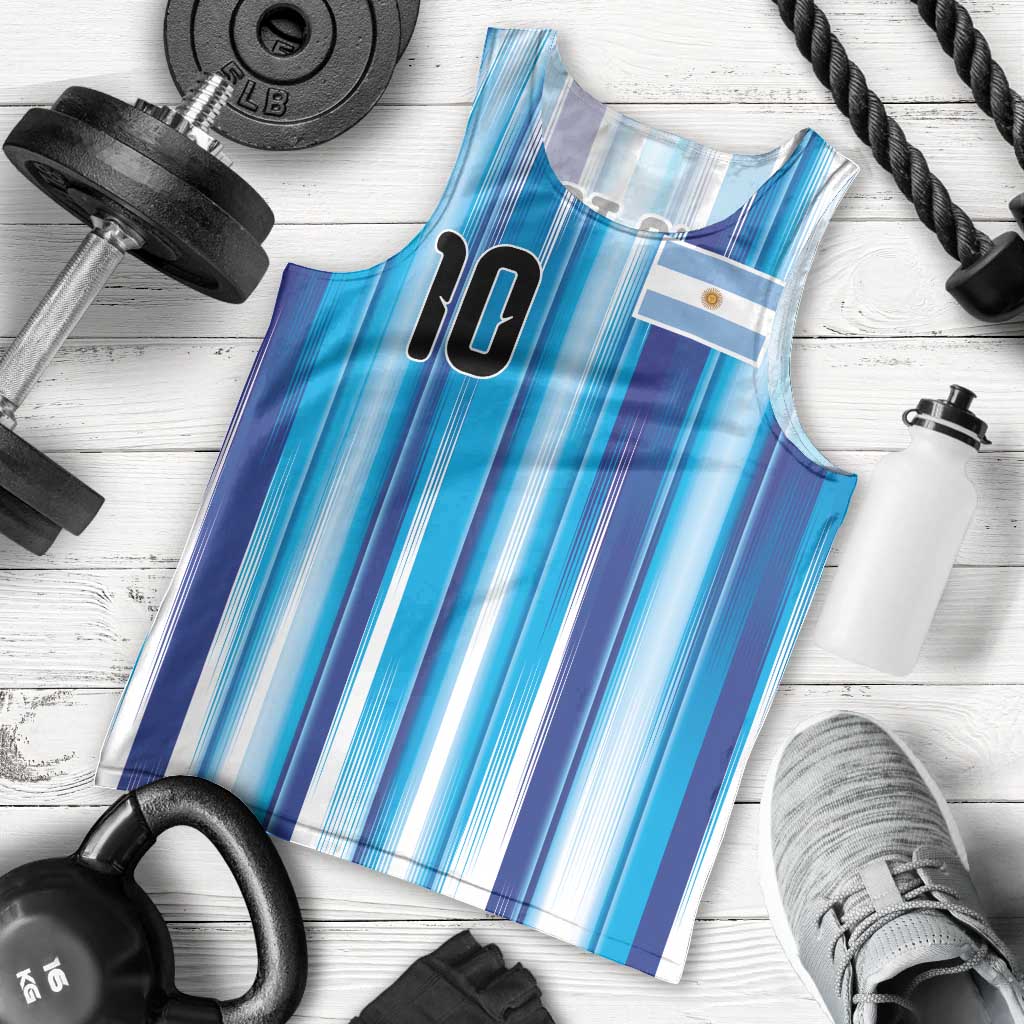 Custom Argentina Football Men Tank Top La Albiceleste 2026 - Wonder Print Shop