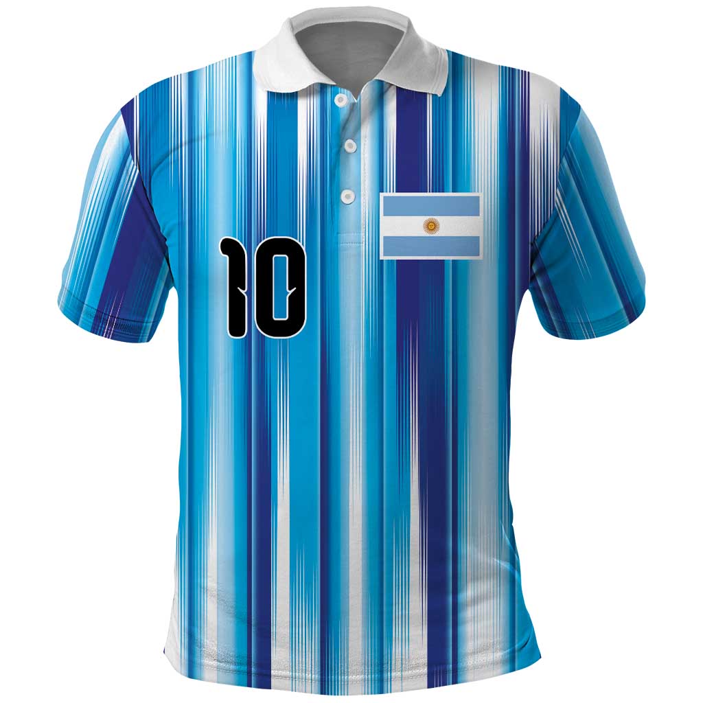 Custom Argentina Football Polo Shirt La Albiceleste 2026 - Wonder Print Shop