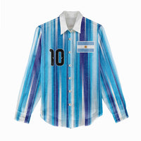 Custom Argentina Football Women Casual Shirt La Albiceleste 2026 - Wonder Print Shop