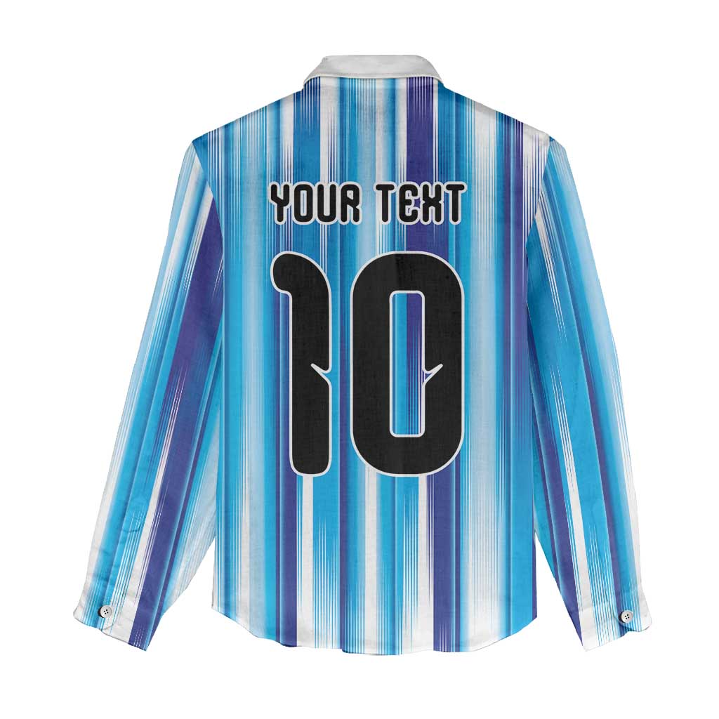 Custom Argentina Football Women Casual Shirt La Albiceleste 2026 - Wonder Print Shop