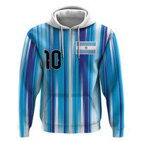 Custom Argentina Football Zip Hoodie La Albiceleste 2026 - Wonder Print Shop