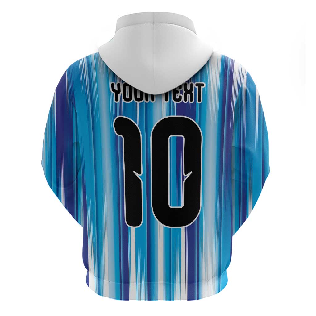 Custom Argentina Football Zip Hoodie La Albiceleste 2026 - Wonder Print Shop