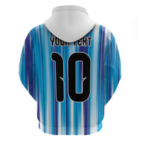 Custom Argentina Football Zip Hoodie La Albiceleste 2026 - Wonder Print Shop