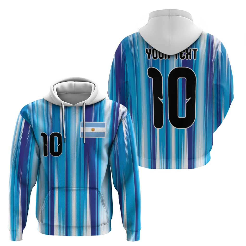 Custom Argentina Football Zip Hoodie La Albiceleste 2026 - Wonder Print Shop