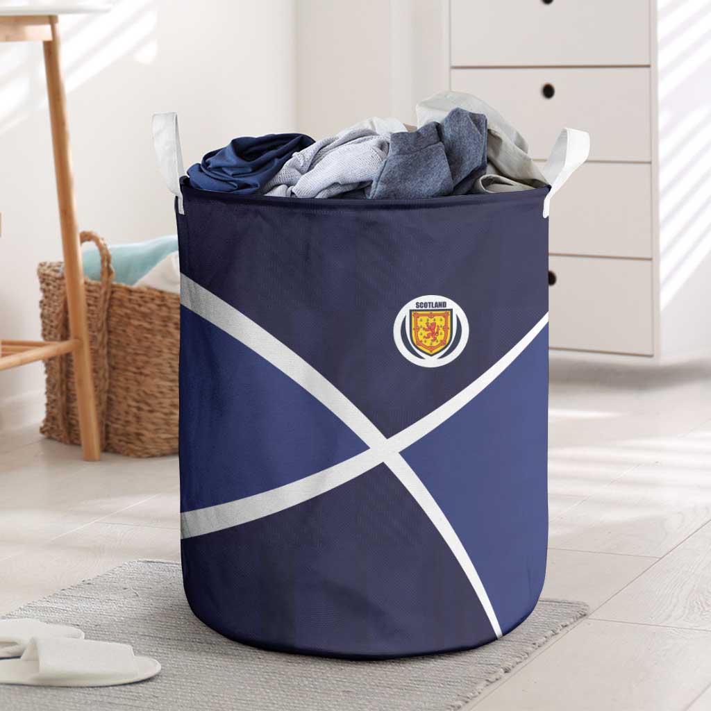 Scotland Football Laundry Basket Tartan Patchwork Pattern Scottish Saltire Flag Style