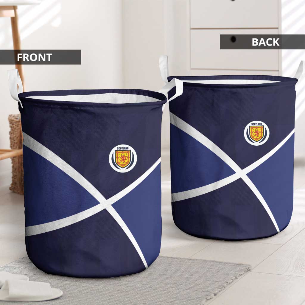 Scotland Football Laundry Basket Tartan Patchwork Pattern Scottish Saltire Flag Style