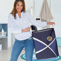 Scotland Football Laundry Basket Tartan Patchwork Pattern Scottish Saltire Flag Style