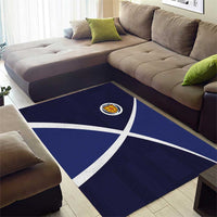 Scotland Football Area Rug Tartan Patchwork Pattern Scottish Saltire Flag Style
