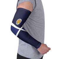 Custom Scotland Football Arm Sleeves Tartan Patchwork Pattern Scottish Saltire Flag Style