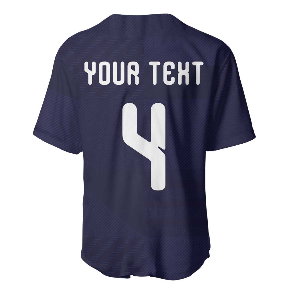 Custom Scotland Football Baseball Jersey Tartan Patchwork Pattern Scottish Saltire Flag Style