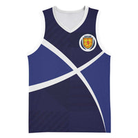 Custom Scotland Football Basketball Jersey Tartan Patchwork Pattern Scottish Saltire Flag Style