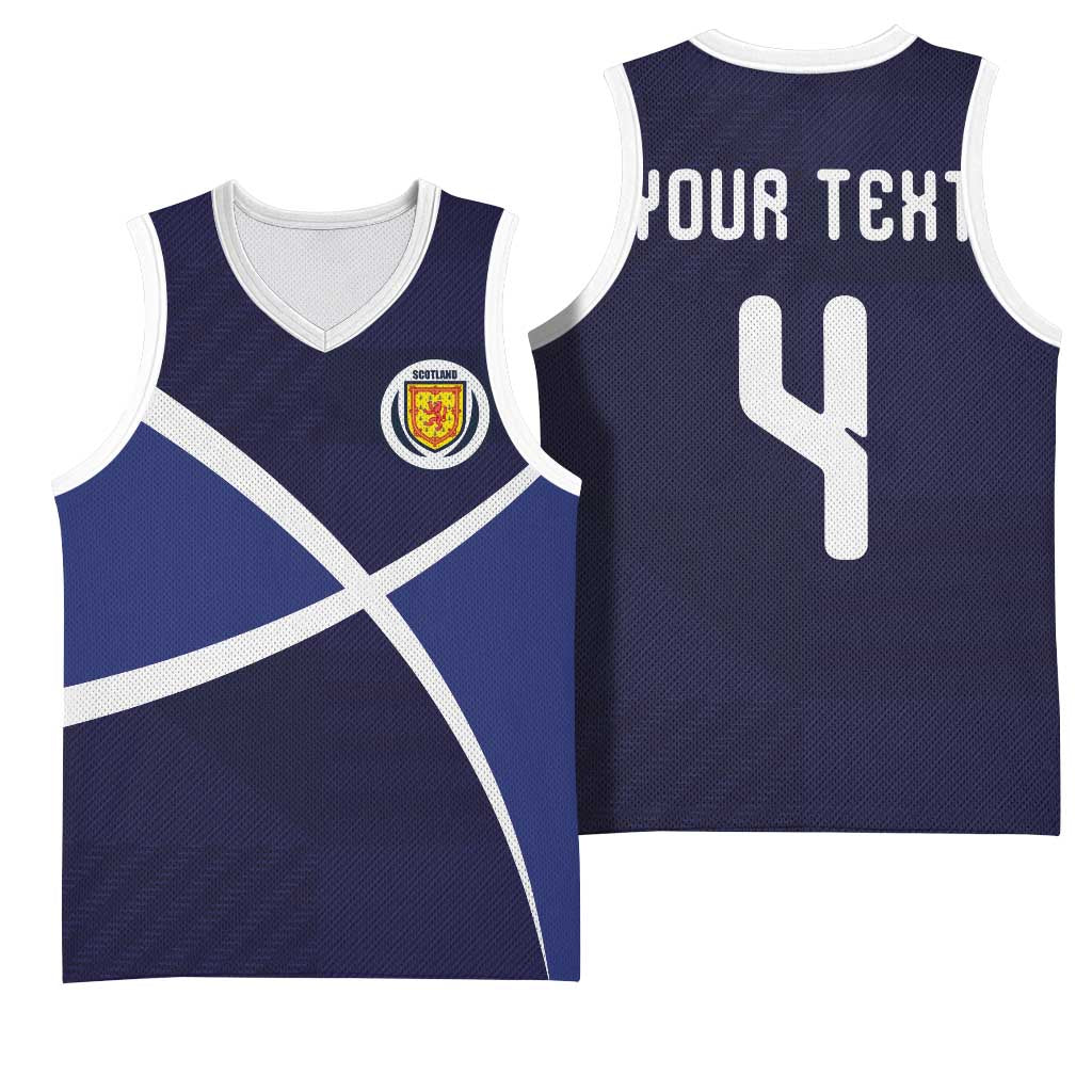 Custom Scotland Football Basketball Jersey Tartan Patchwork Pattern Scottish Saltire Flag Style