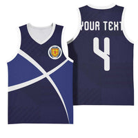 Custom Scotland Football Basketball Jersey Tartan Patchwork Pattern Scottish Saltire Flag Style