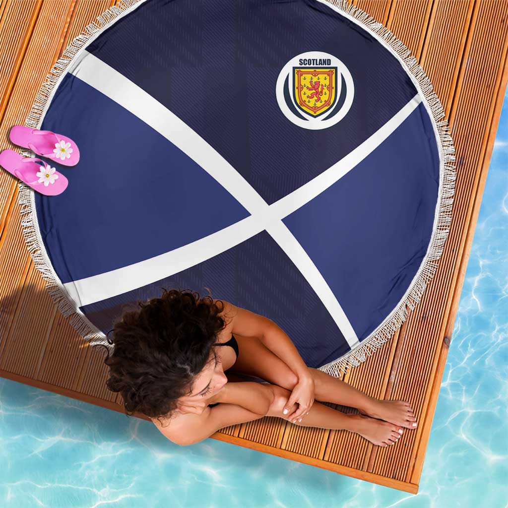 Scotland Football Beach Blanket Tartan Patchwork Pattern Scottish Saltire Flag Style
