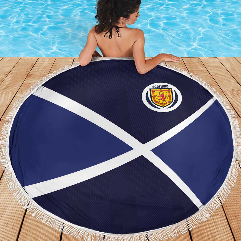 Scotland Football Beach Blanket Tartan Patchwork Pattern Scottish Saltire Flag Style