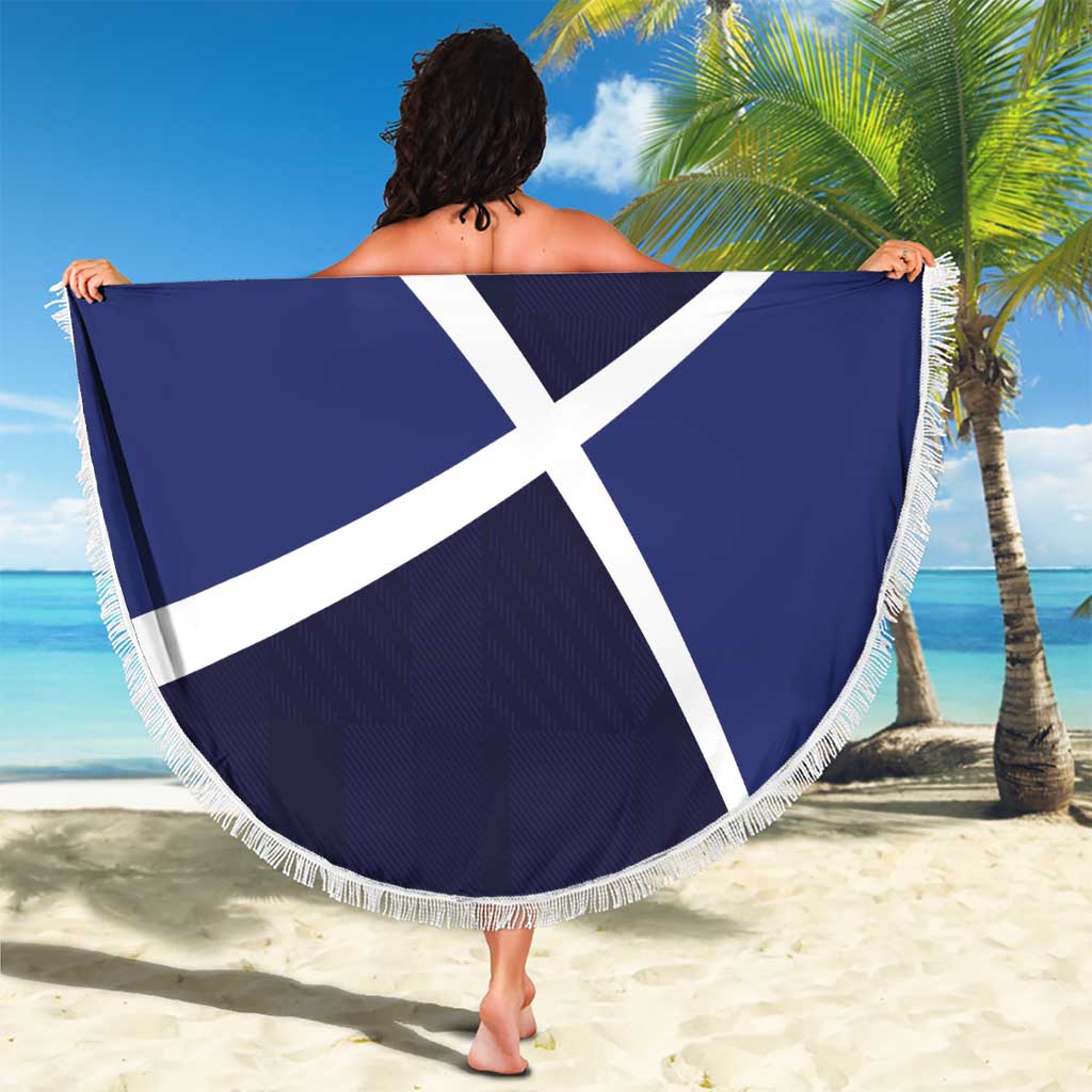 Scotland Football Beach Blanket Tartan Patchwork Pattern Scottish Saltire Flag Style