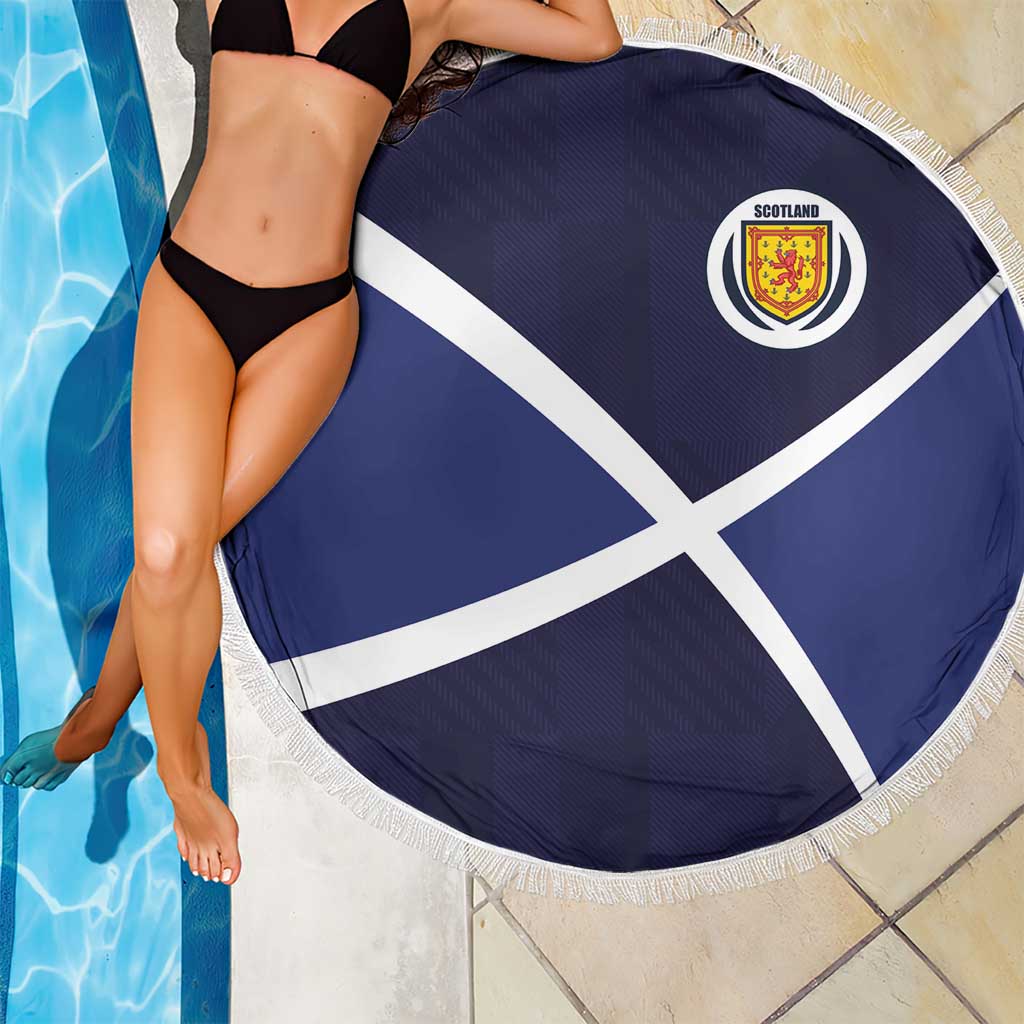 Scotland Football Beach Blanket Tartan Patchwork Pattern Scottish Saltire Flag Style