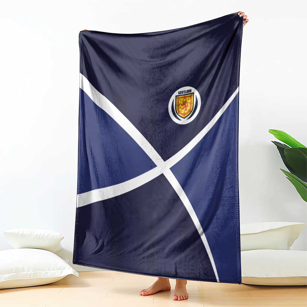 Scotland Football Blanket Tartan Patchwork Pattern Scottish Saltire Flag Style