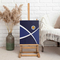 Scotland Football Canvas Wall Art Tartan Patchwork Pattern Scottish Saltire Flag Style