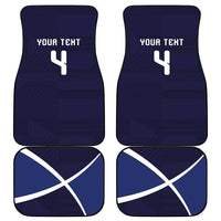 Custom Scotland Football Car Mats Tartan Patchwork Pattern Scottish Saltire Flag Style
