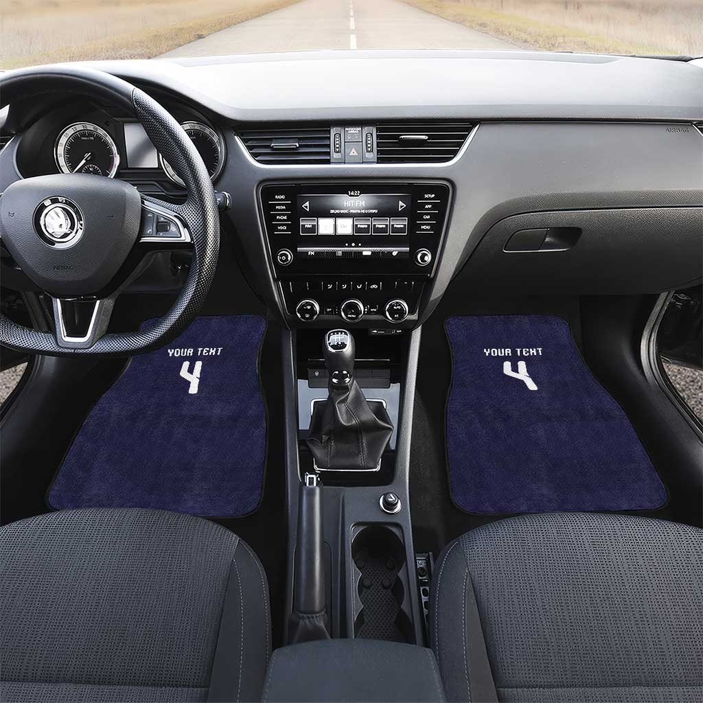 Custom Scotland Football Car Mats Tartan Patchwork Pattern Scottish Saltire Flag Style