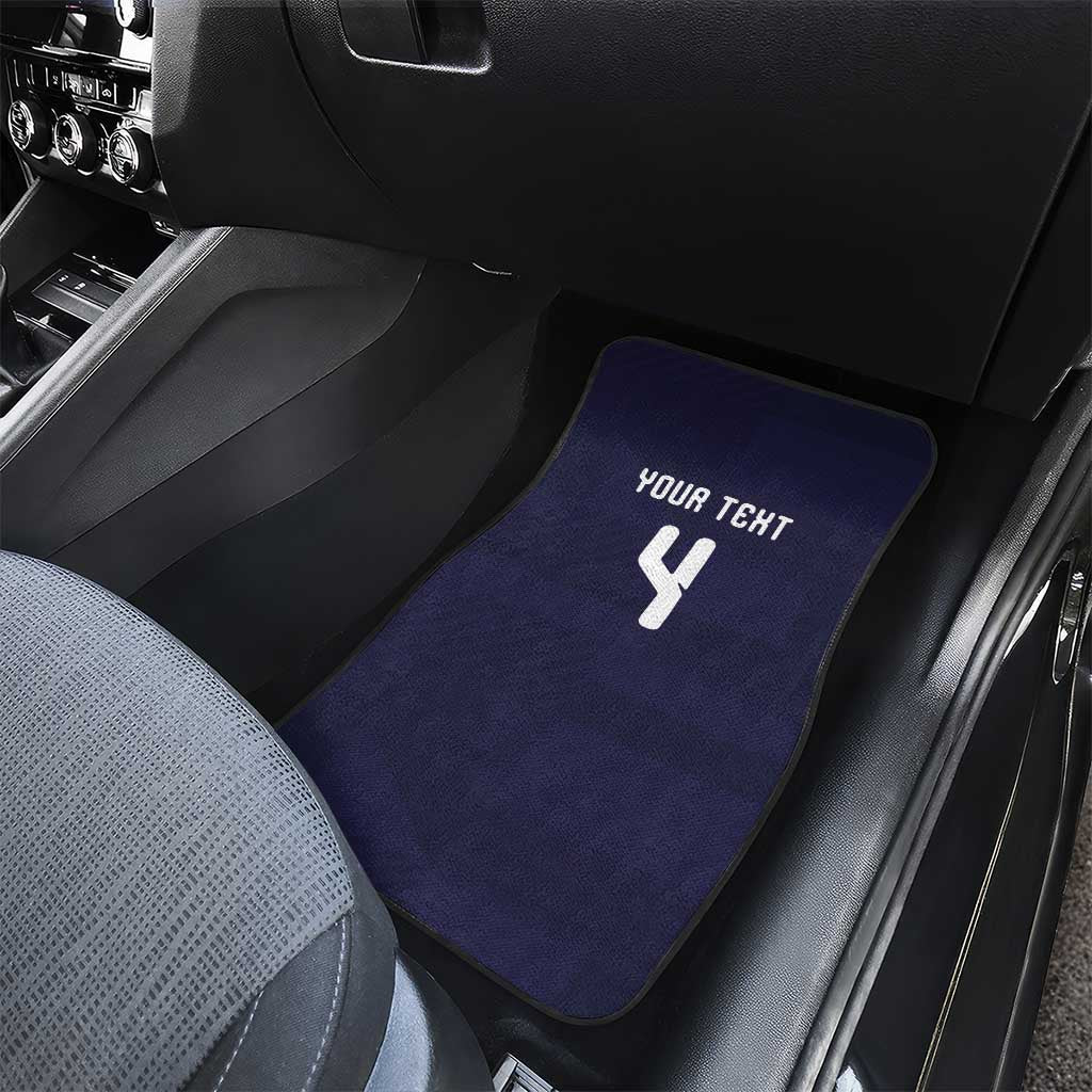 Custom Scotland Football Car Mats Tartan Patchwork Pattern Scottish Saltire Flag Style
