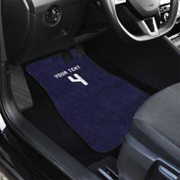 Custom Scotland Football Car Mats Tartan Patchwork Pattern Scottish Saltire Flag Style