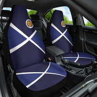 Scotland Football Car Seat Cover Tartan Patchwork Pattern Scottish Saltire Flag Style