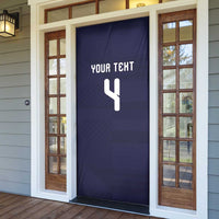 Custom Scotland Football Door Cover Tartan Patchwork Pattern Scottish Saltire Flag Style