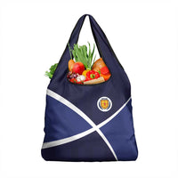 Scotland Football Grocery Bag Tartan Patchwork Pattern Scottish Saltire Flag Style
