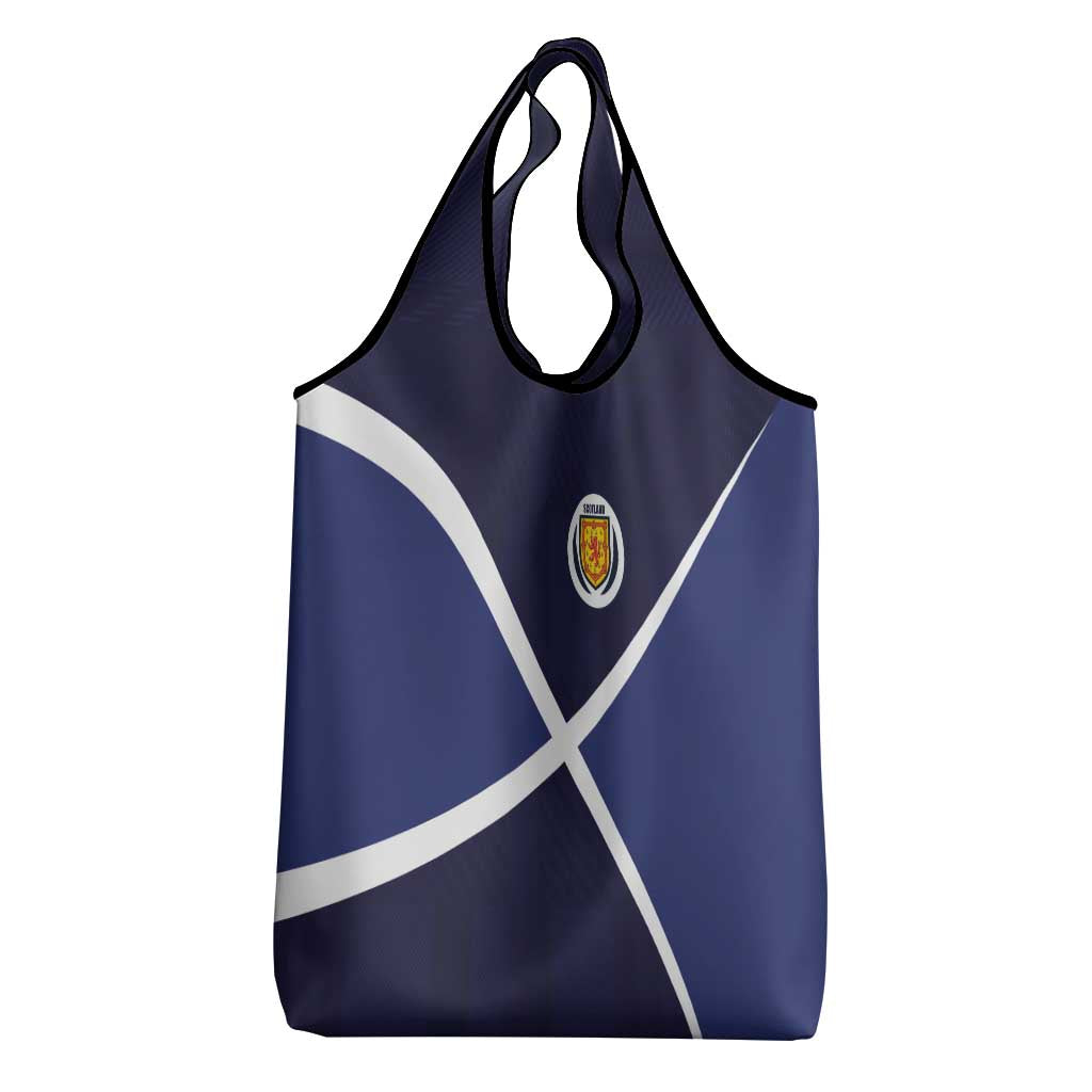 Scotland Football Grocery Bag Tartan Patchwork Pattern Scottish Saltire Flag Style