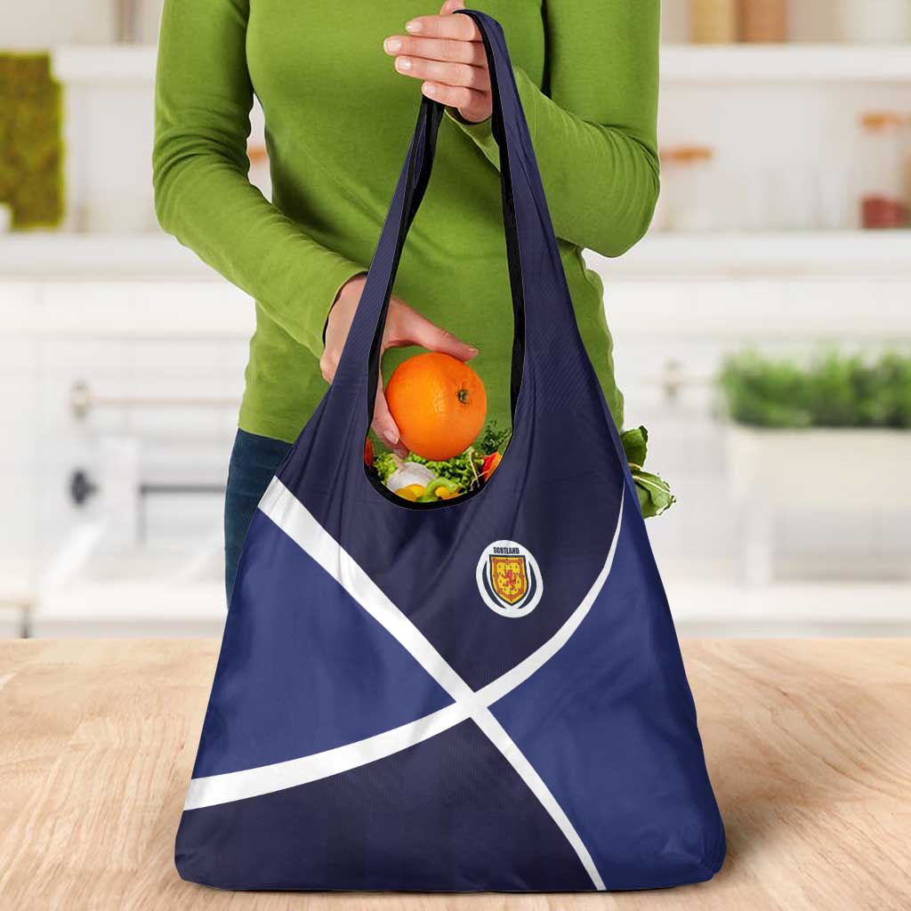 Scotland Football Grocery Bag Tartan Patchwork Pattern Scottish Saltire Flag Style