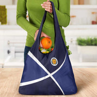 Scotland Football Grocery Bag Tartan Patchwork Pattern Scottish Saltire Flag Style