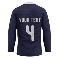 Custom Scotland Football Hockey Jersey Tartan Patchwork Pattern Scottish Saltire Flag Style
