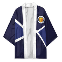 Custom Scotland Football Kimono Tartan Patchwork Pattern Scottish Saltire Flag Style
