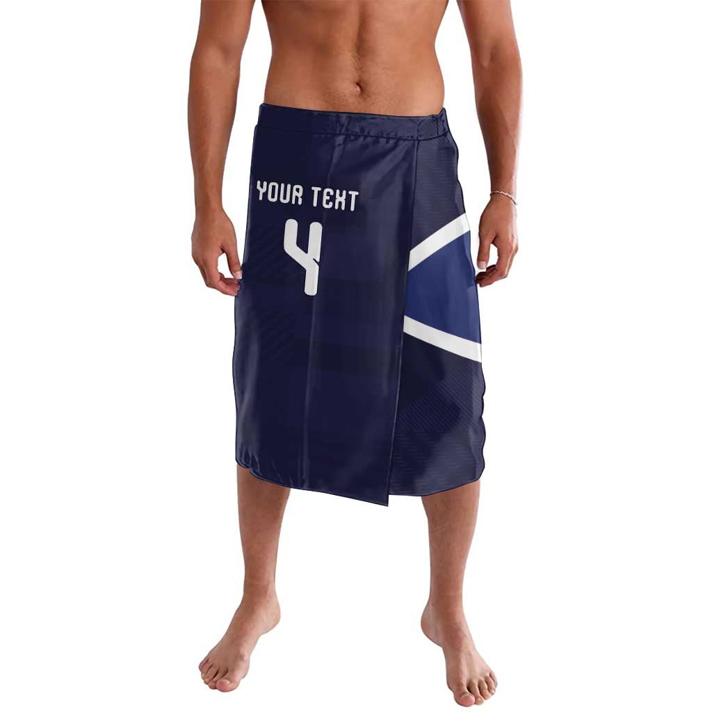 Custom Scotland Football Lavalava Tartan Patchwork Pattern Scottish Saltire Flag Style