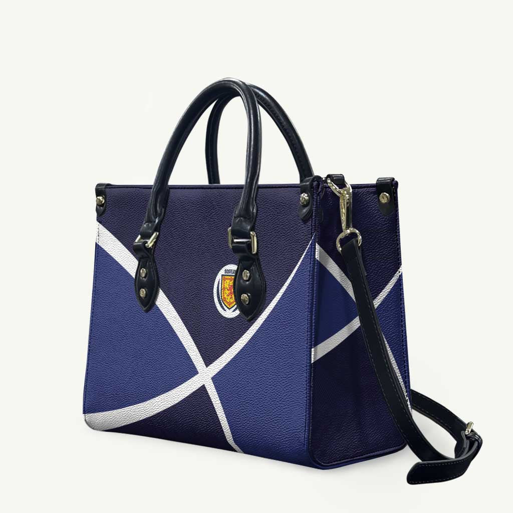 Scotland Football Leather Bag Tartan Patchwork Pattern Scottish Saltire Flag Style
