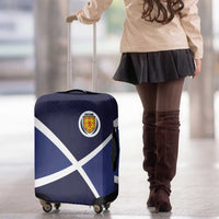 Scotland Football Luggage Cover Tartan Patchwork Pattern Scottish Saltire Flag Style