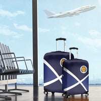 Scotland Football Luggage Cover Tartan Patchwork Pattern Scottish Saltire Flag Style