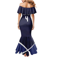 Custom Scotland Football Mermaid Dress Tartan Patchwork Pattern Scottish Saltire Flag Style