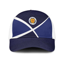 Scotland Football Mesh Trucker Cap Tartan Patchwork Pattern Scottish Saltire Flag Style