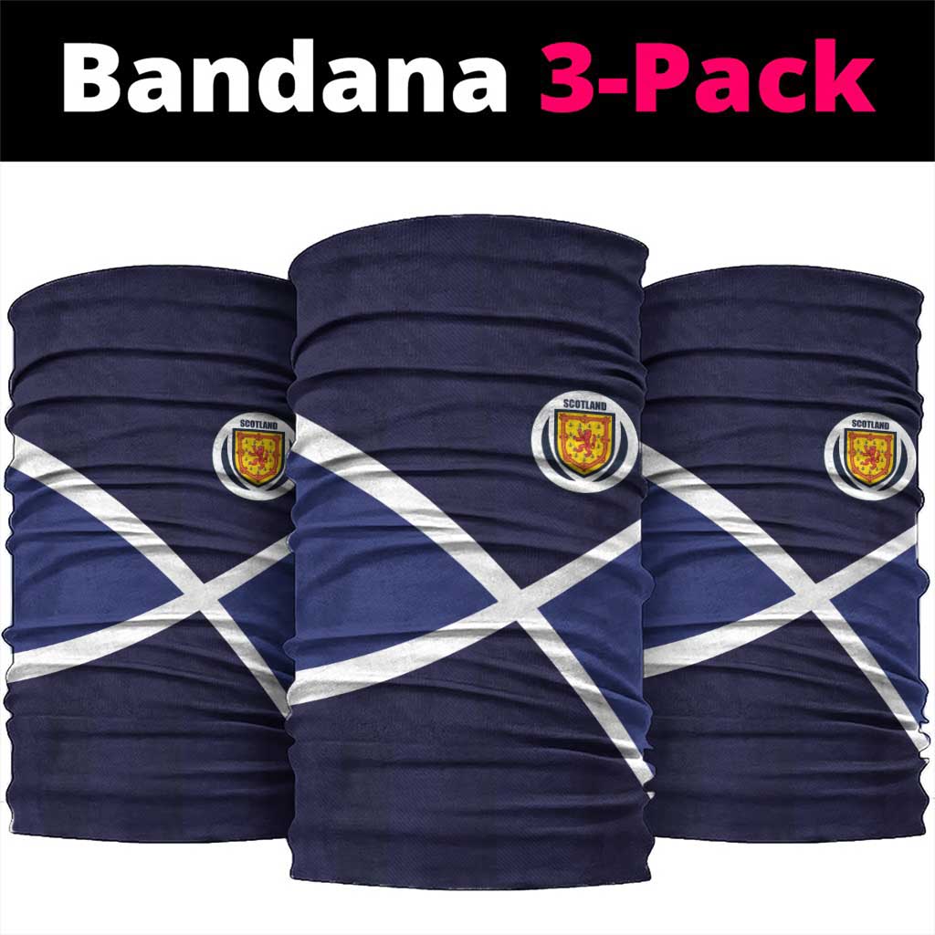 Scotland Football Neck Gaiter Tartan Patchwork Pattern Scottish Saltire Flag Style