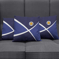 Scotland Football Pillow Cover Tartan Patchwork Pattern Scottish Saltire Flag Style
