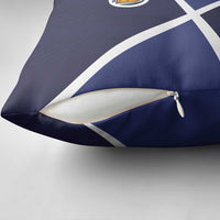 Scotland Football Pillow Cover Tartan Patchwork Pattern Scottish Saltire Flag Style
