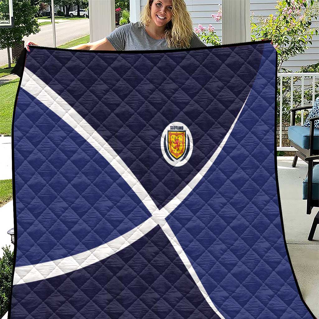 Scotland Football Quilt Tartan Patchwork Pattern Scottish Saltire Flag Style