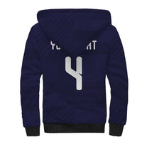 Custom Scotland Football Sherpa Hoodie Tartan Patchwork Pattern Scottish Saltire Flag Style