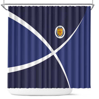 Scotland Football Shower Curtain Tartan Patchwork Pattern Scottish Saltire Flag Style