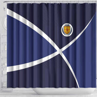 Scotland Football Shower Curtain Tartan Patchwork Pattern Scottish Saltire Flag Style